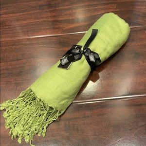 Pashmina shawl, light green